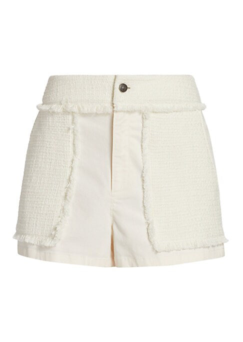 Frayed Edge Cotton Shorts
