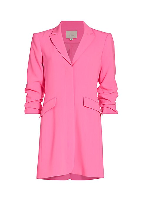 Chic Ruched Blazer Dress