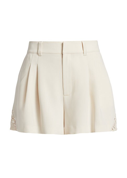 Delicate Lace Pleat Shorts