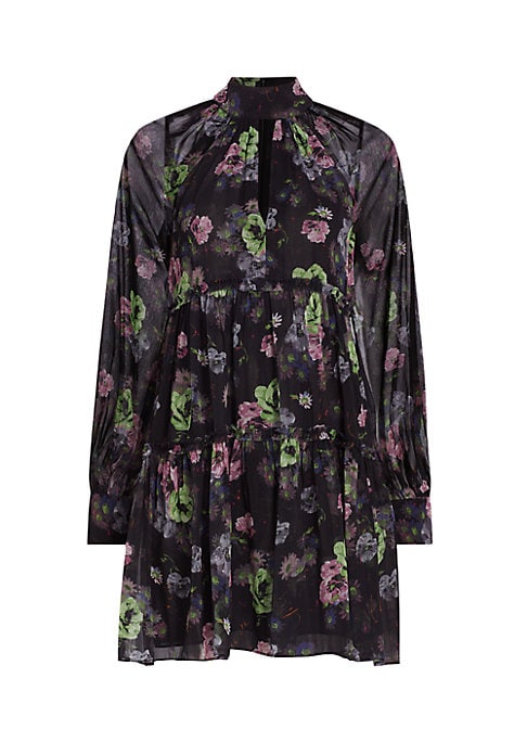 Floral Tiered Gauze Dress