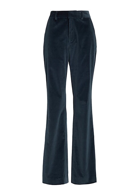 Velvet Elegance Straight Trousers