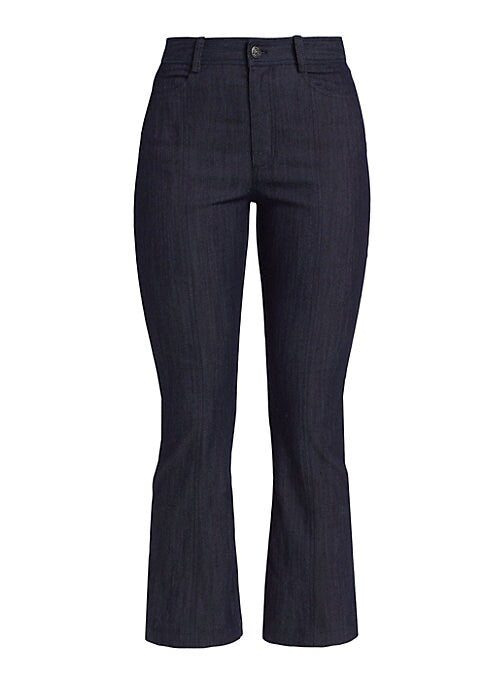 High-Rise Cropped Denim Pants