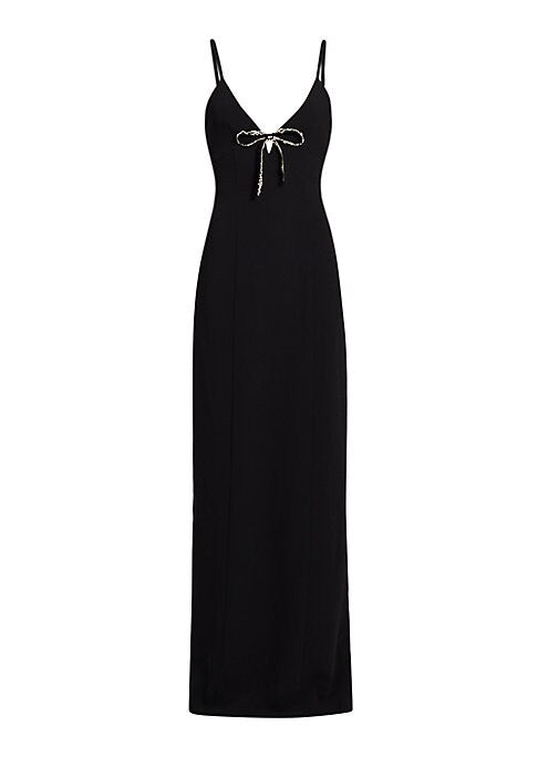 Crystal Bow Evening Gown