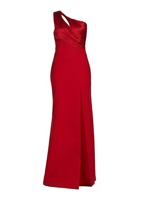 Chic Satin Cutout Gown