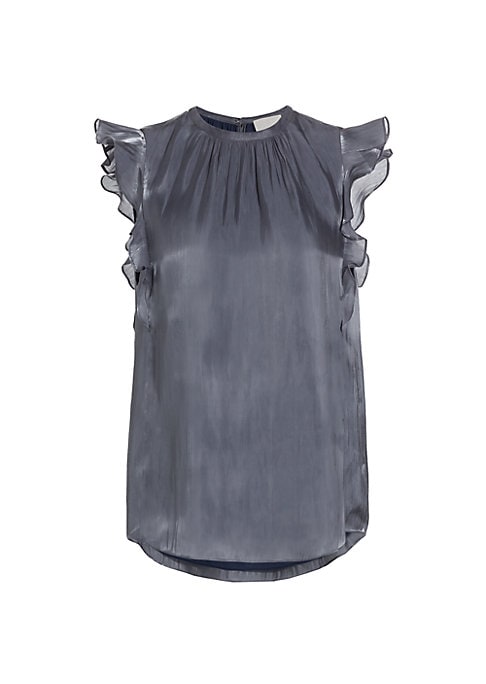 Ruffled Satin Elegance Top