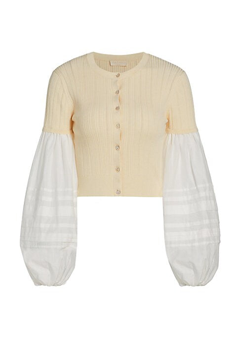 Chic Balloon Sleeve Cardigan