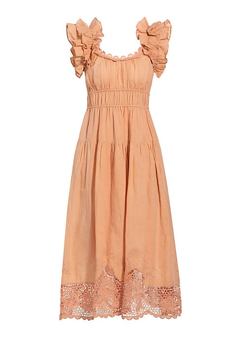 Luxe Lace Ruffle Maxi Dress