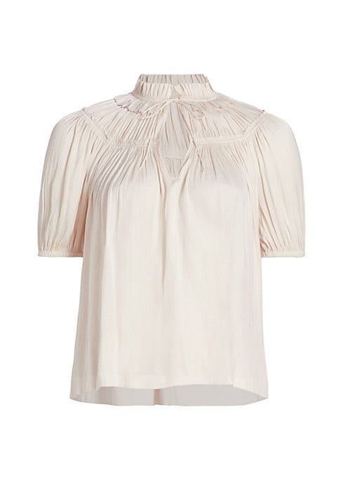 Ruffled Puff Sleeve Top