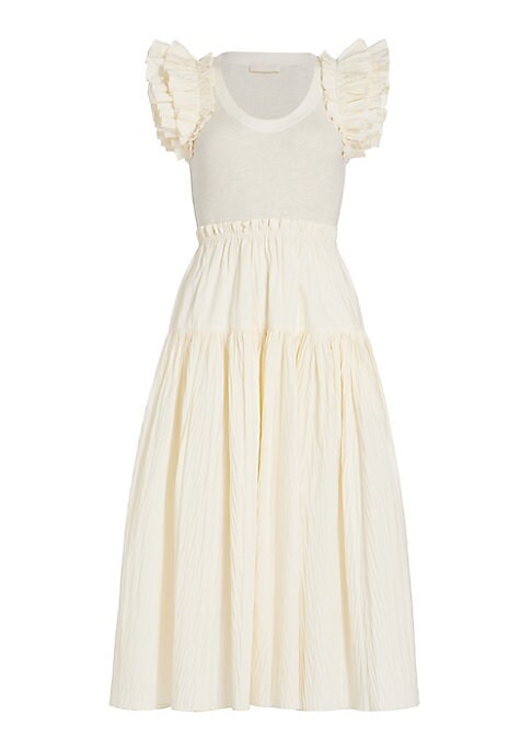 Ruffled Elegance Midi-Dress