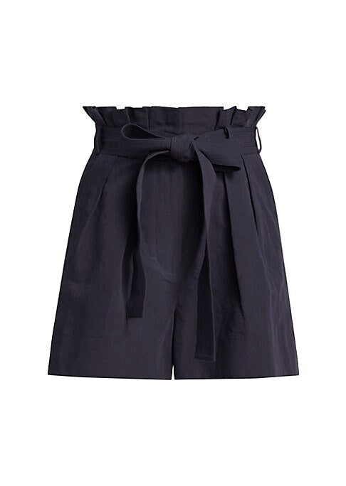 Pleated Paperbag Shorts