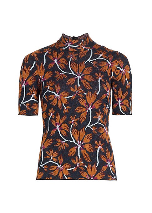 Blooming Jacquard Top