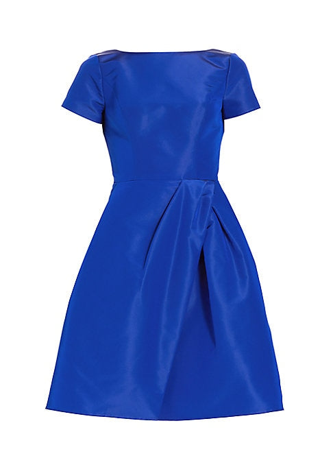 Silk Pleat Cocktail Dress