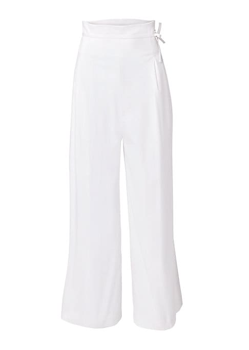 Chic Bow-Detail Trousers