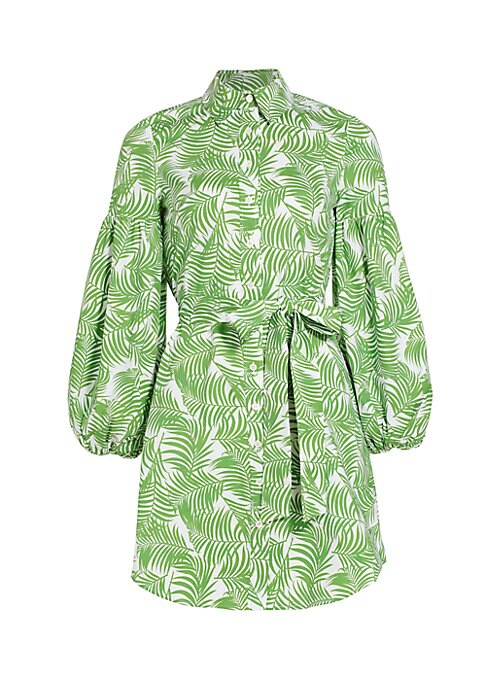 Tropical Puff Sleeve Dress