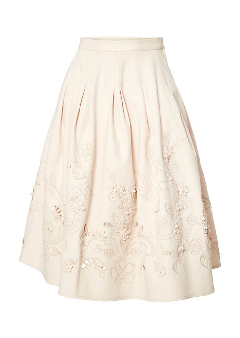 Floral Elegance Midi Skirt