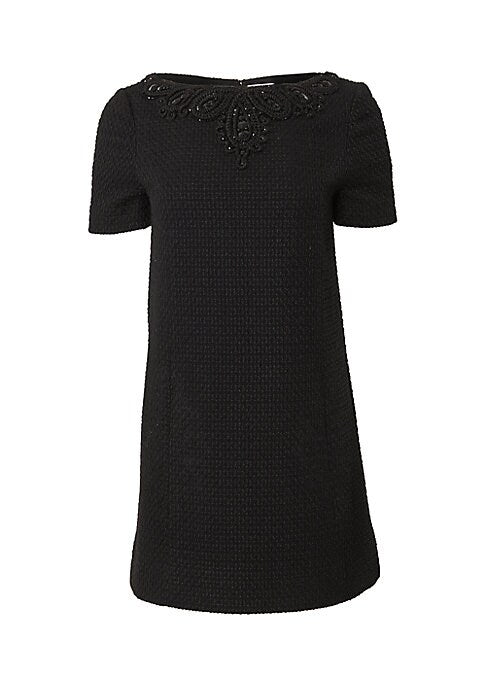 Embroidered Shift Dress