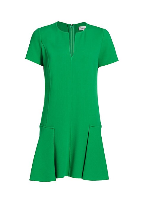Elegant Seamed Wool Dress