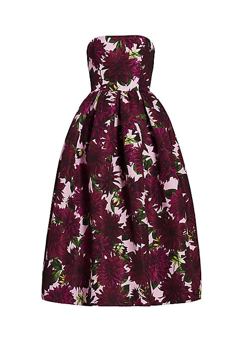 Silk Floral Elegance Dress