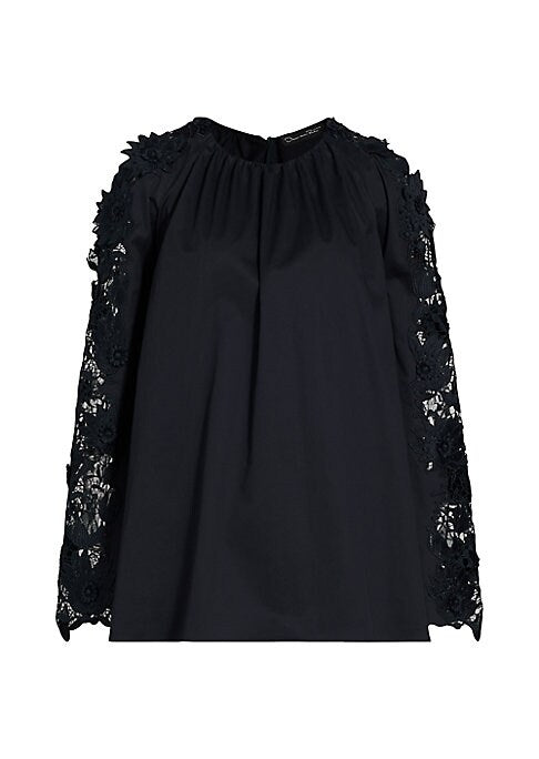 Lace Sleeve Trapeze Top