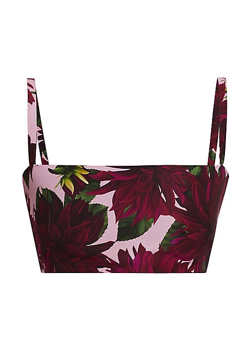 Vibrant Floral Crop Bralette