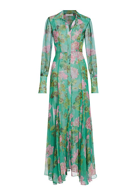 Chic Floral Chiffon Dress