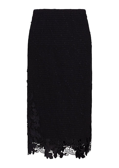 Luxe Lace Tweed Skirt