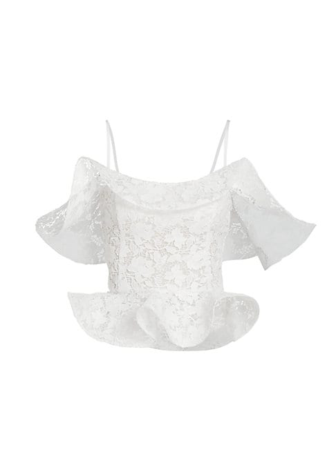 Lace Garden Peplum Top