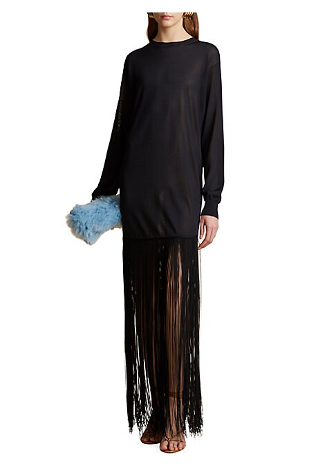 Fringe Elegance Maxi Dress