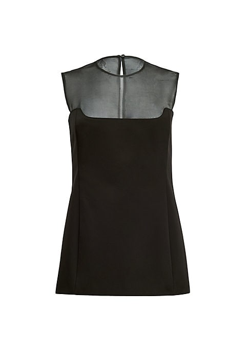Mesh Neck Sheath Top