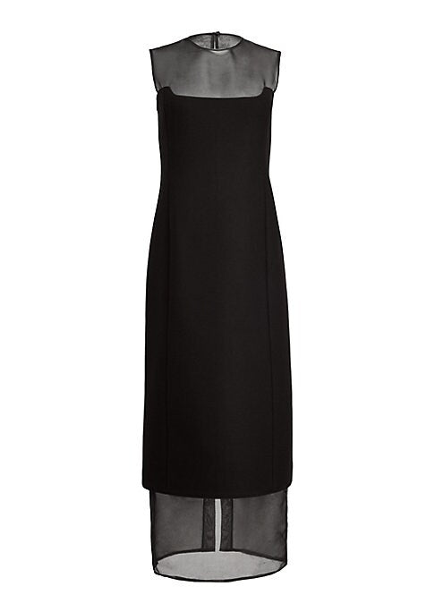 Sheer Elegance Midi Dress