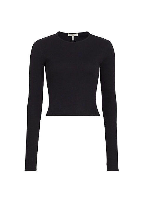 Cropped Stretch Cotton Top