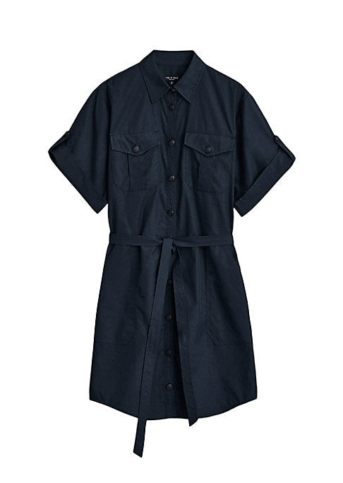 Belted Cotton Dress