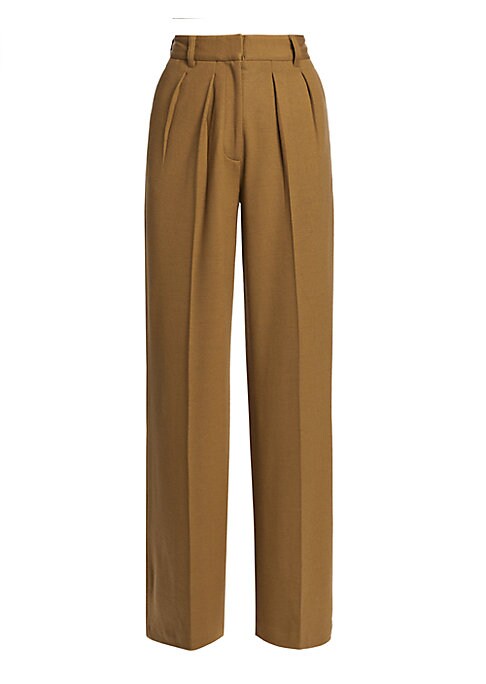 Chic Wool Wide-Leg Trousers