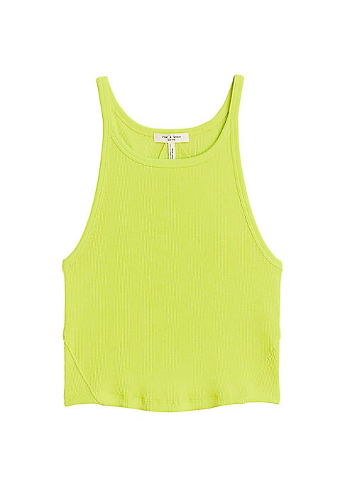 Cropped Knit String Tank