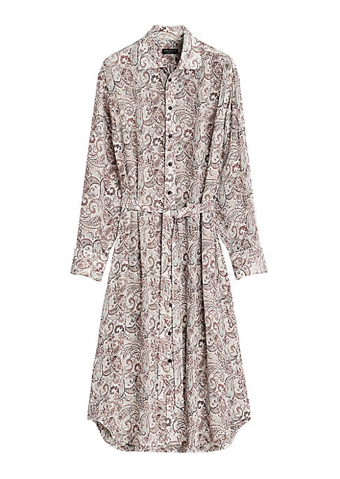 Paisley Silk Shirtdress