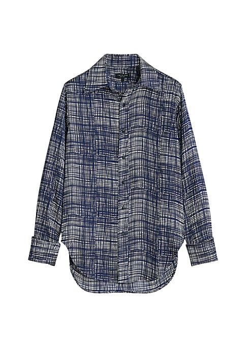 Illustrated Silk Twill Shirt