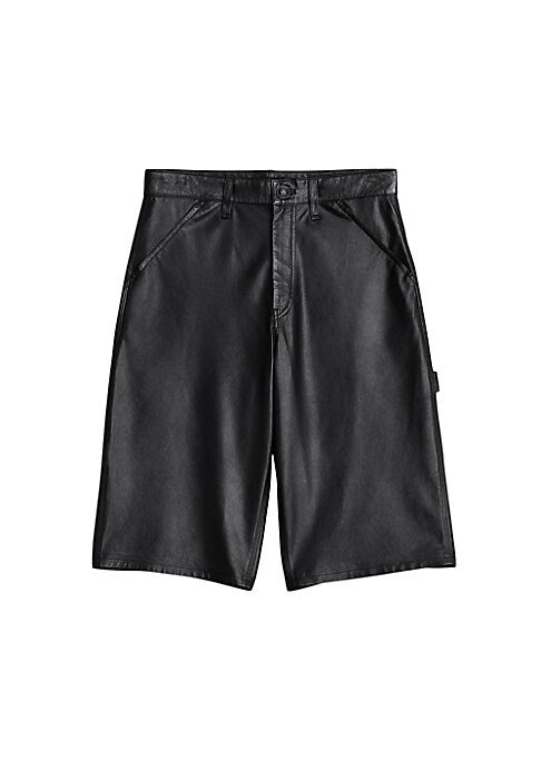 Leather Carpenter Cutoffs