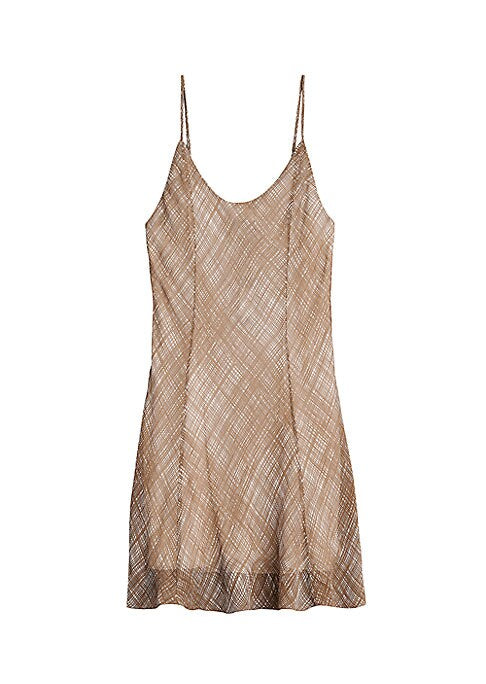 Sleek Chiffon Mini Dress