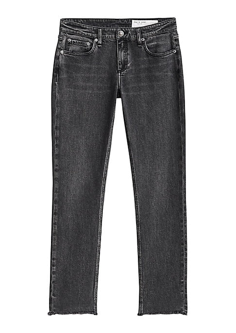 Cropped Slim-Fit Denim Jeans