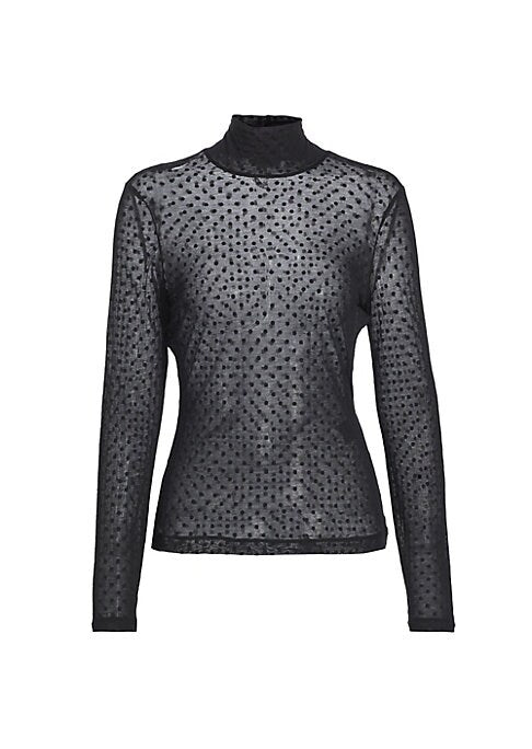 Polka Dot Sheer Top
