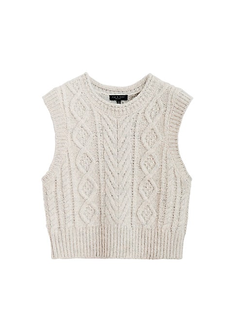 Chunky Knit Wool Vest