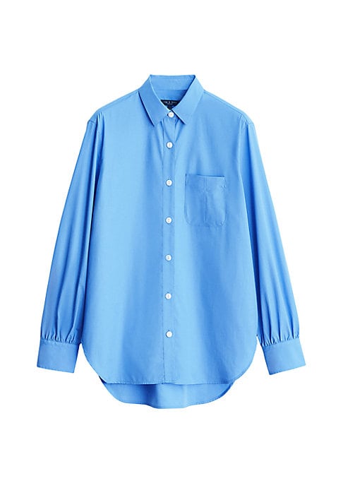 Boxy Cotton Button-Up