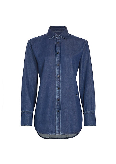 Lightweight Denim Longline Shirt