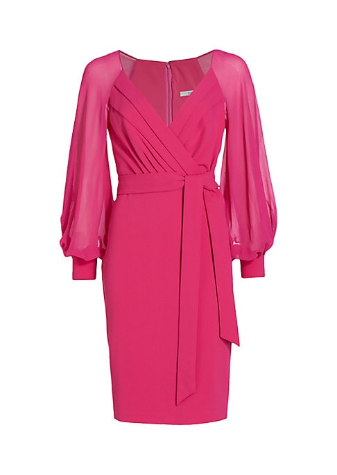 Elegant Sheer Sleeve Dress