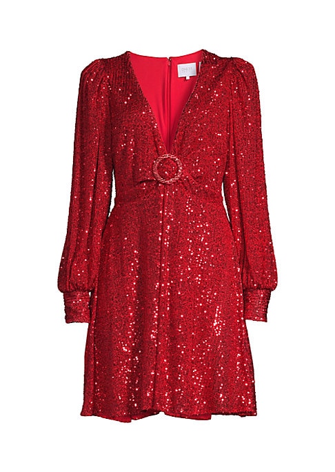 Glimmering V-Neck Dress