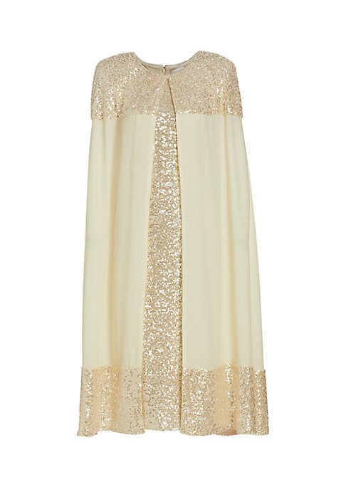 Elegant Cape Midi Dress