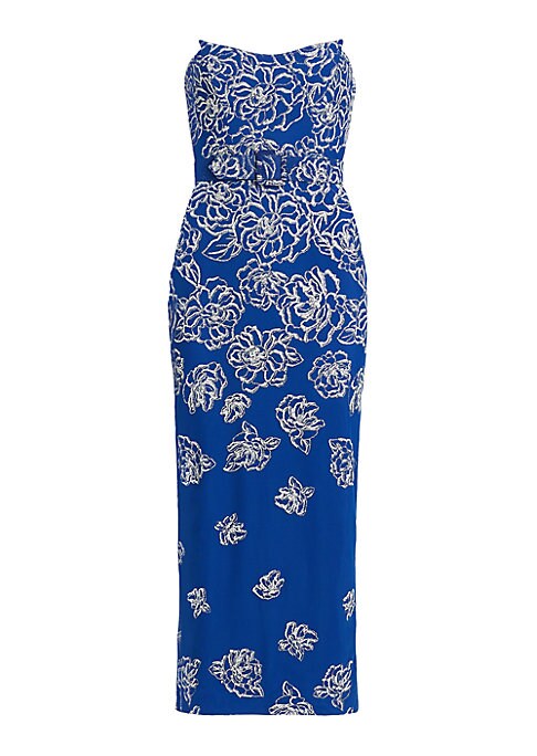 Metallic Floral Elegance Dress