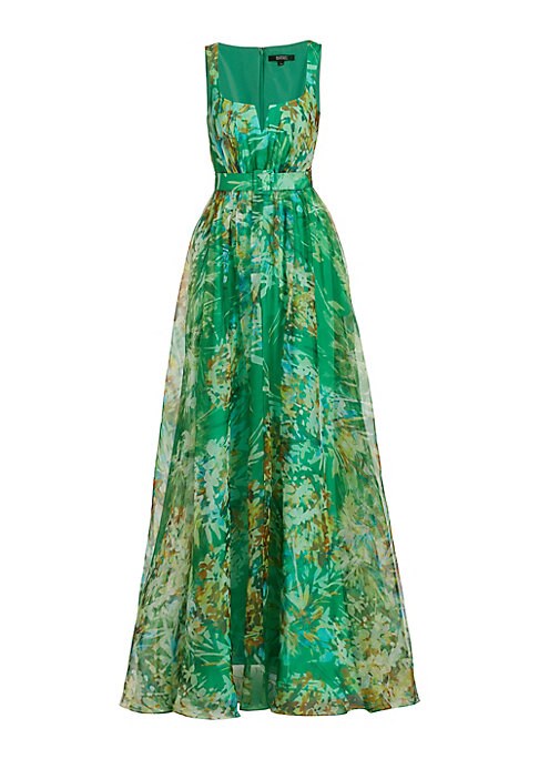 Floral Silk Fit Gown
