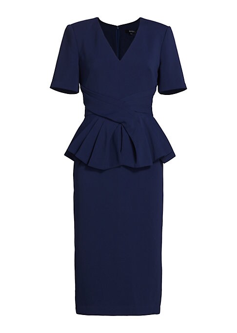 Draped Elegance Sheath Dress