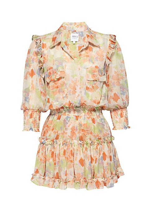 Floral Ruffle Mini Dress